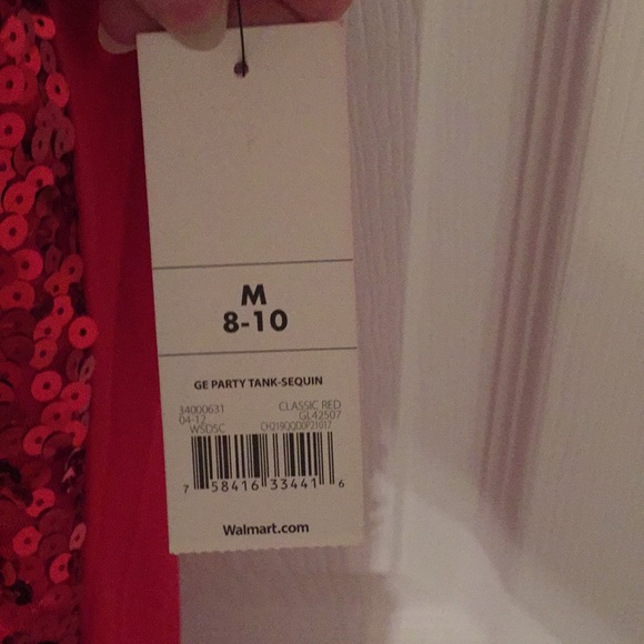 NWOT Red Sequin Tank Top ❤️ - Picture 3 of 8